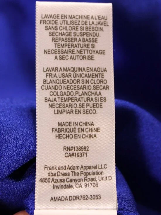 Women's Dress The Population Electric Blue Amada Sheath Sleeveless Dress - Picture 15 of 16